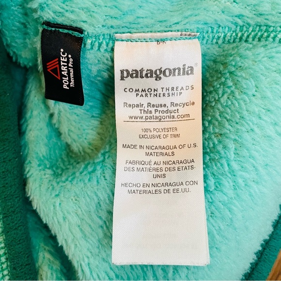 PATAGONIA Re-Tool Snap- T Pullover Fleece Mogul Teal Green size S - Picture 5 of 14